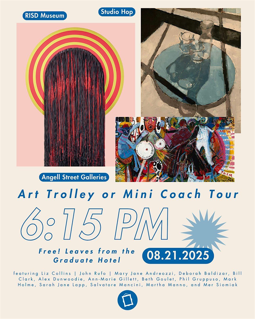 6:15 pm Trolley or Mini Coach Art Tour! with Gallery Night Providence, 21 August | Event in Providence | AllEvents