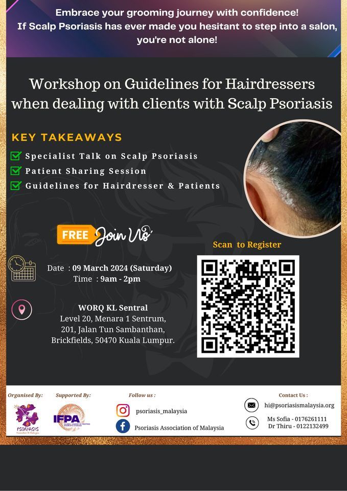 on Guidelines for Hairdressers when dealing with Clients with Scalp Psoriasis, KL