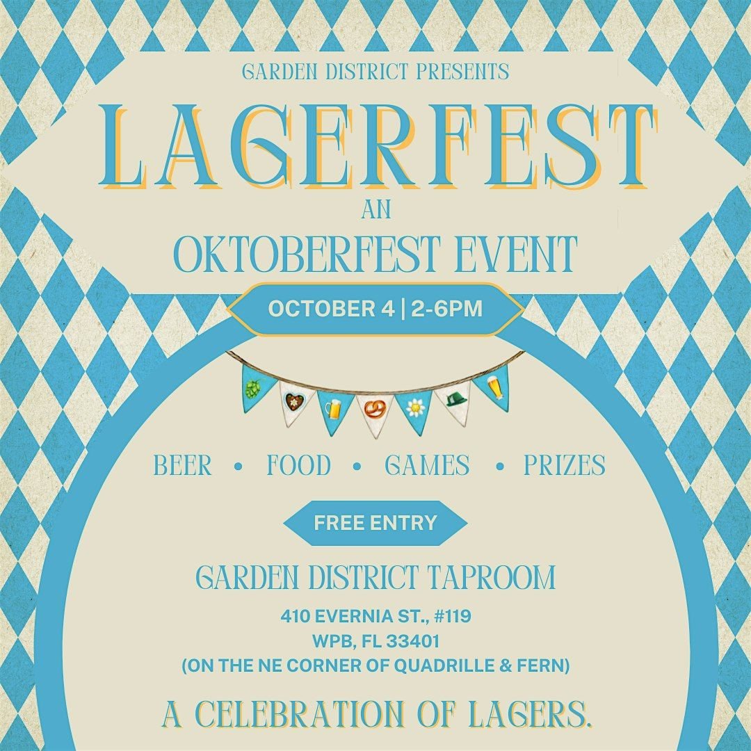 Lagerfest! An Oktoberfest Event at Garden District Taproom, 4 October | Event in West Palm Beach | AllEvents