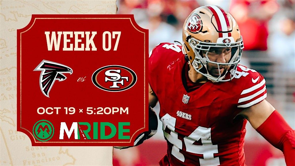 49ers vs FALCONS SHUTTLE BUS R/T FROM SAN FRANCISCO (MARINA) 10/19/2025, 19 October | Event in San Francisco