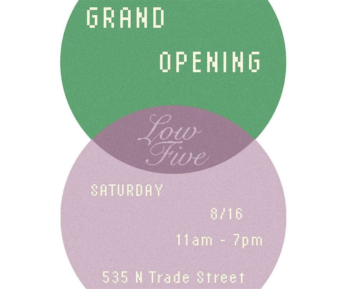 Low Five Analog Archive Grand Opening, 16 August | Event in Winston-Salem | AllEvents