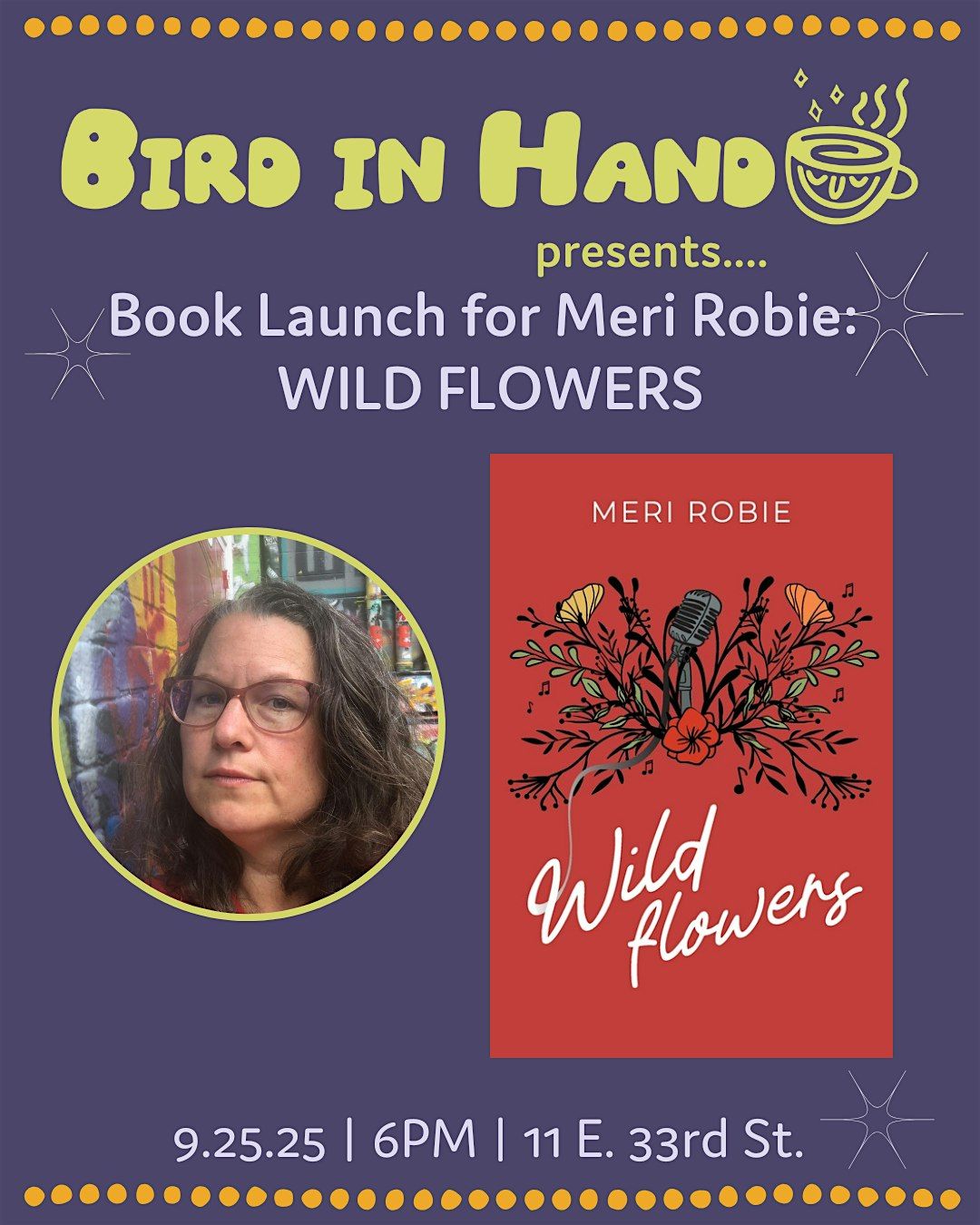 Book Launch for Meri Robie: WILD FLOWERS, 25 September | Event in Baltimore | AllEvents