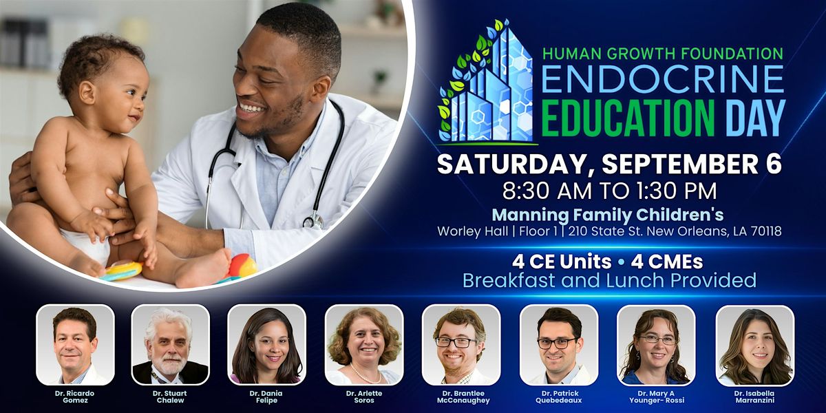 HGF Pediatric Endocrine Education Day - New Orleans, 6 September | Event in New Orleans | AllEvents
