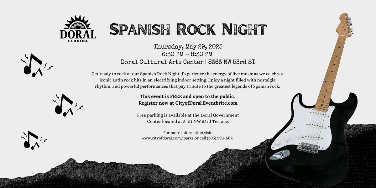Spanish Rock Night, 29 May | Event in Doral | AllEvents