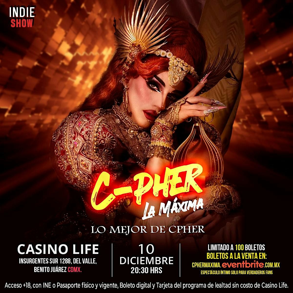 C-PHER LA MÁXIMA ''Lo Mejor De Cpher'', 10 December | Event in Ciudad de México | AllEvents