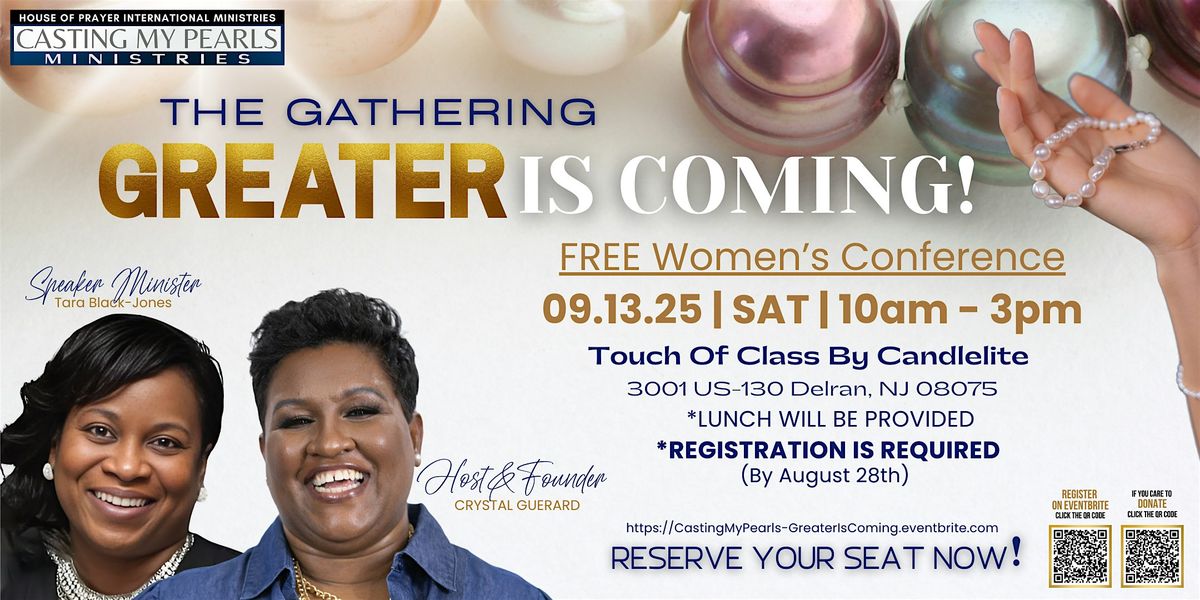 The Gathering: Greater Is Coming!, 13 September | Event in Delran | AllEvents