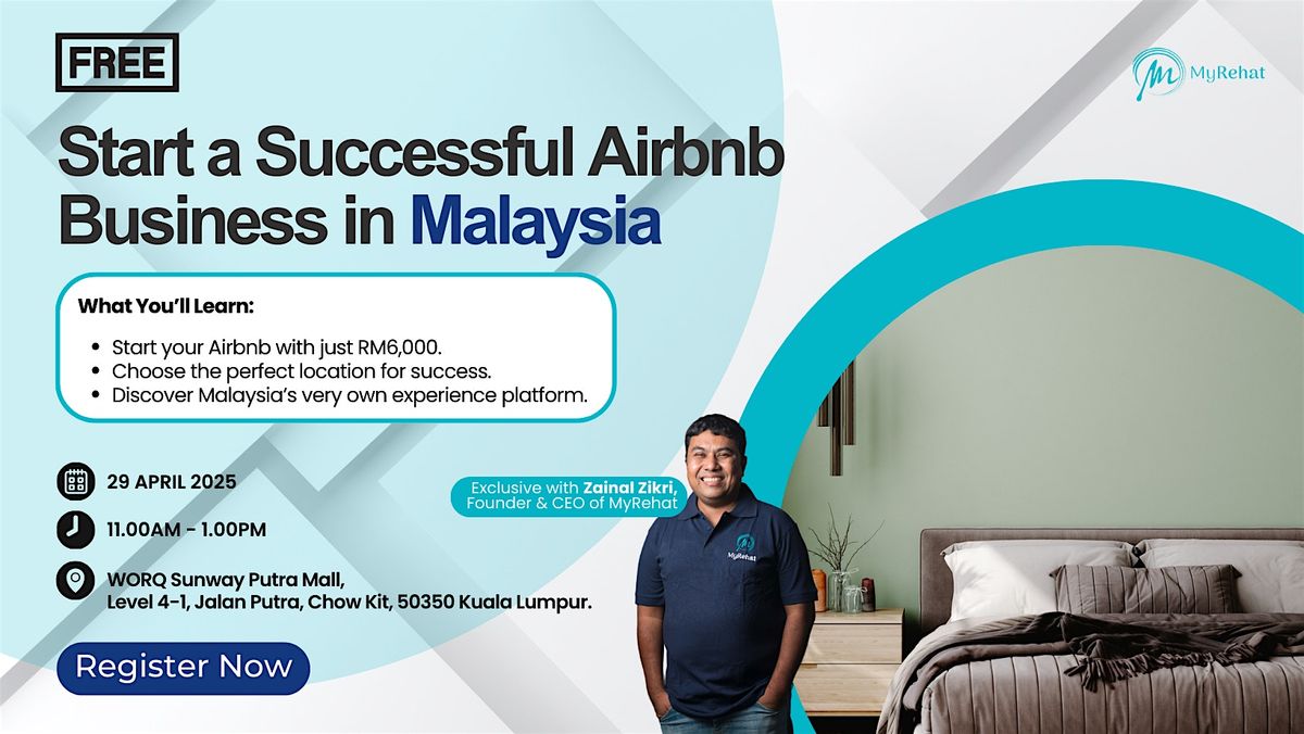 Free Learning: Start a Successful Airbnb Business in Malaysia | Event in Kuala Lumpur | AllEvents