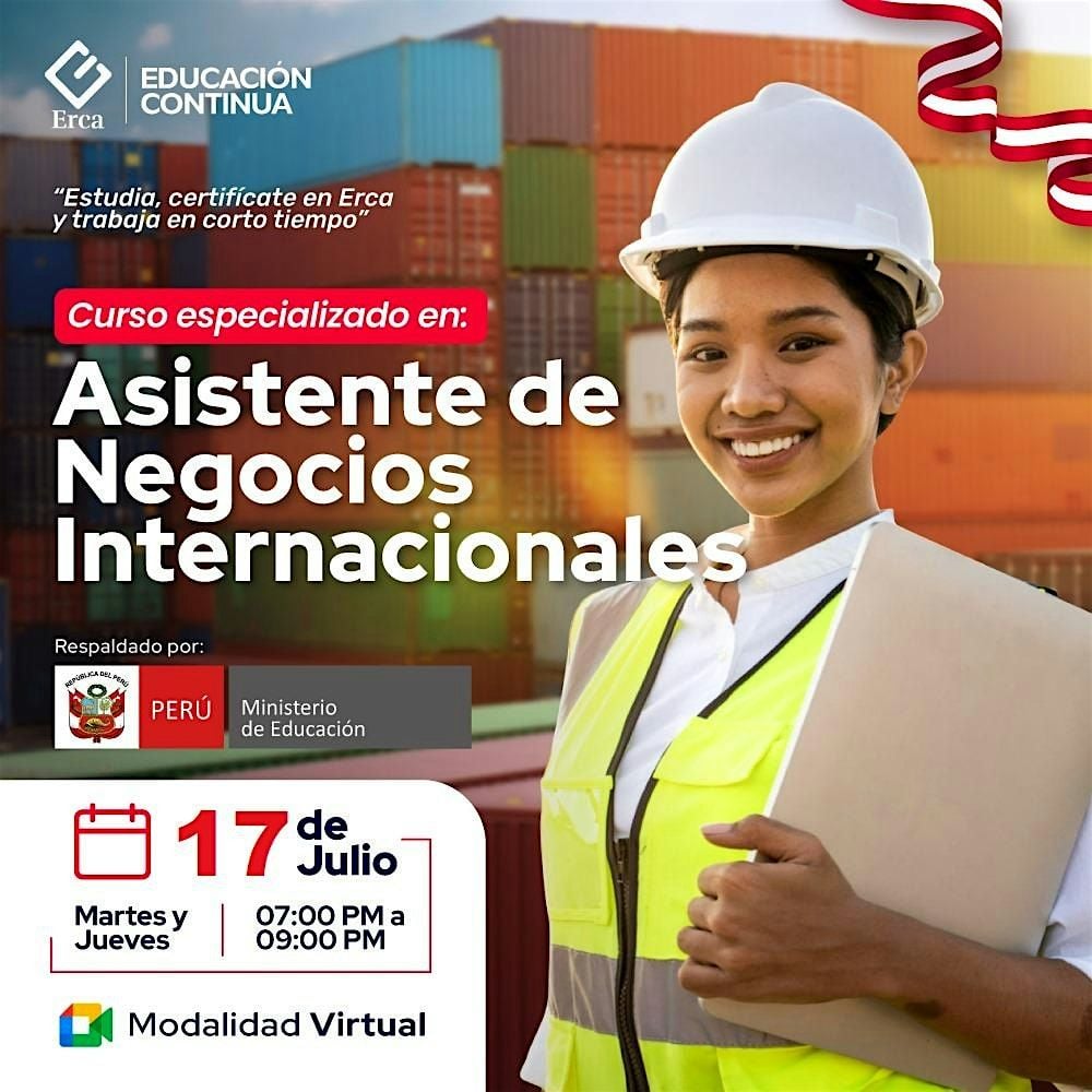 Aprende sobre Asistente de Negocios Internacionales con profesionales., 18 August | Event in Lima | AllEvents
