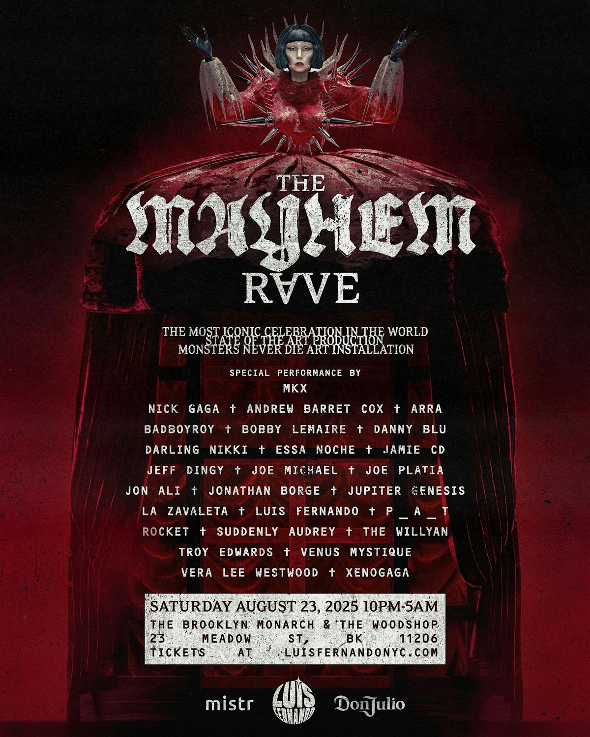 THE MAYHEM RAVE - NYC, 23 August | Event in Brooklyn | AllEvents