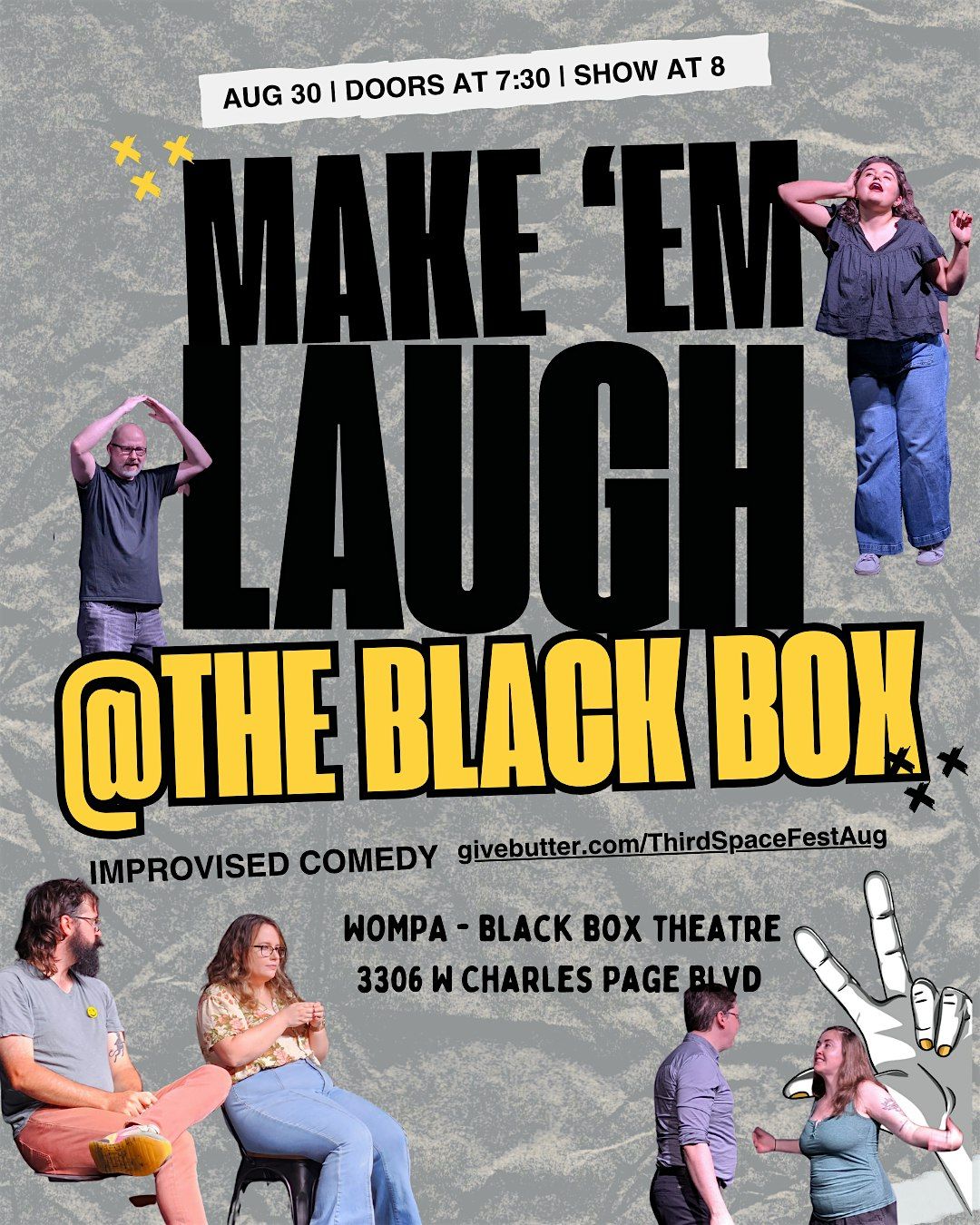 Make Em Laugh at the Black Box | Improv Comedy, 30 August | Event in Tulsa | AllEvents