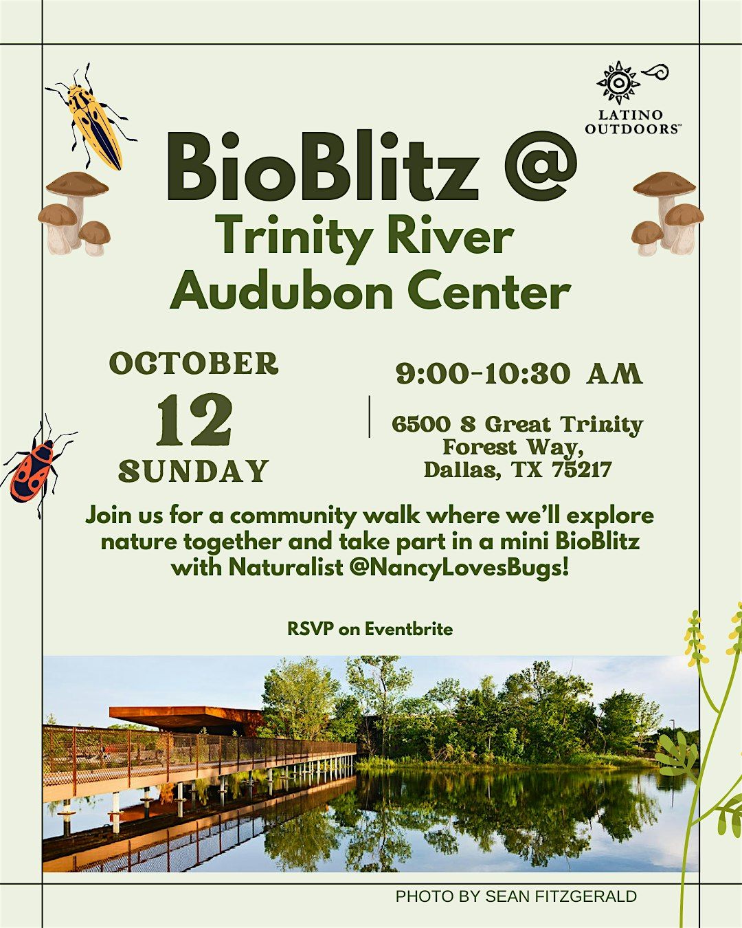 LO Dallas | Bioblitz at the Trinity River Audubon Center, 12 October | Event in Dallas | AllEvents