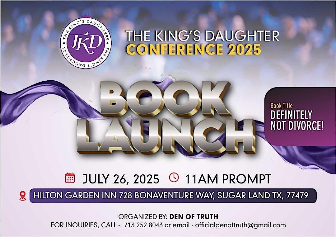 The King's Daughters' Conference, 26 July | Event in Sugar Land | AllEvents
