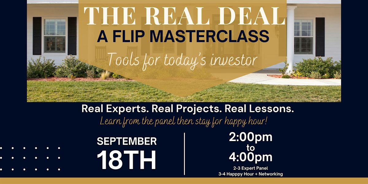 The Real Deal: A Flip Masterclass, 18 September | Event in Phoenix | AllEvents