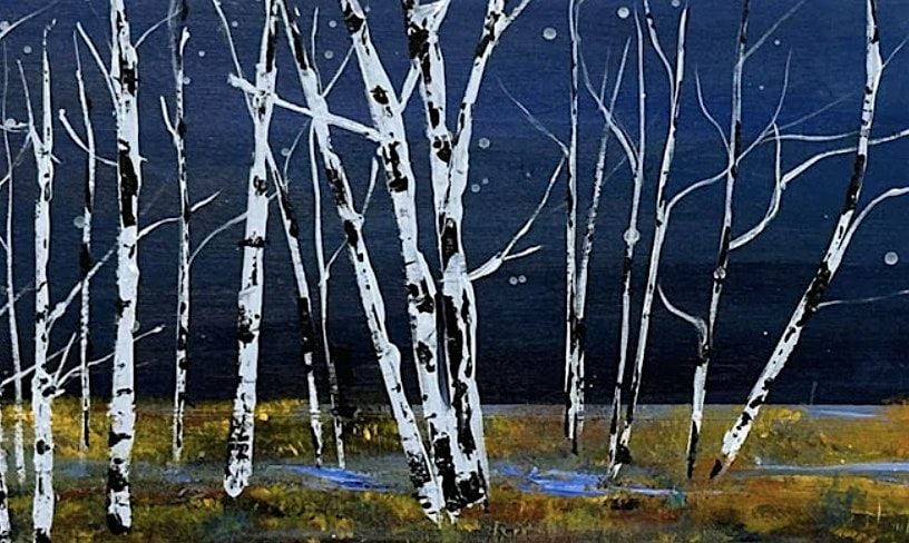 PAINT A BIRCH LANDSCAPE IN ACRYLICS - with Sarita Kamat | Event in Evanston | AllEvents