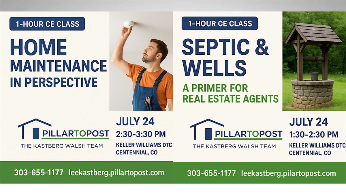 Septic, Wells and The Home Maintenance Perspective, 24 July | Event in Englewood | AllEvents