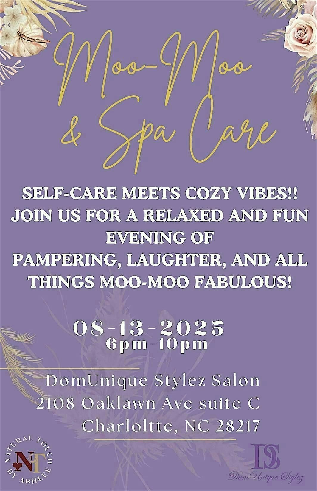 Moo- Moo & Spa Care, 13 September | Event in Charlotte | AllEvents