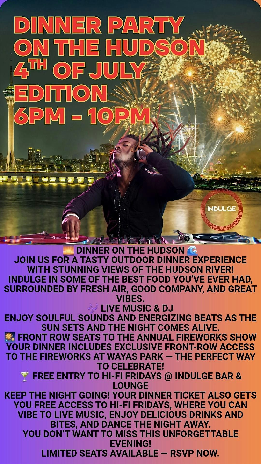 Dinner Party on 4th of July on the Hudson, 4 July | Event in Poughkeepsie | AllEvents