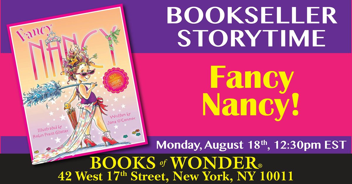 Bookseller Storytime: Fancy Nancy! | Event in New York | AllEvents