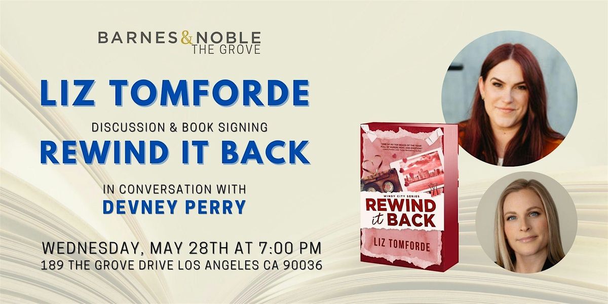 Liz Tomforde and Devney Perry discuss their books at B&N The Grove, 28 May | Event in Los Angeles | AllEvents