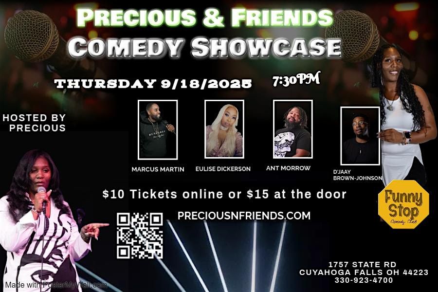 Precious & Friends Comedy Showcase, 18 September | Event in Cuyahoga Falls | AllEvents
