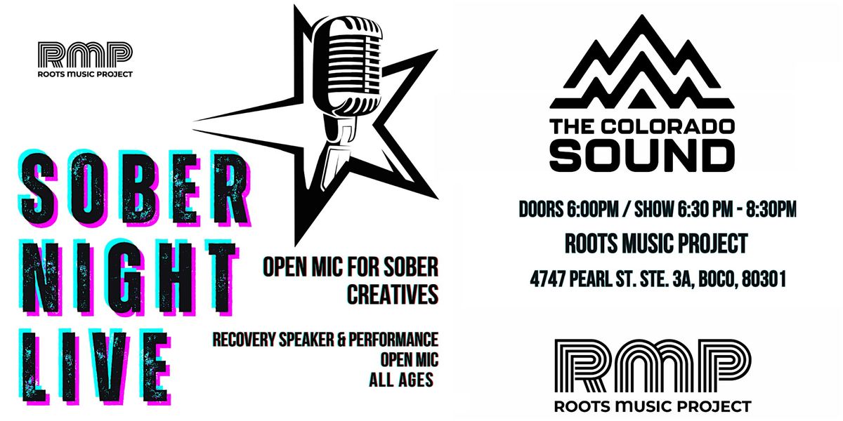 Sober Night Live! 105.5 The Colorado Sound Presents, 2 September | Event in Boulder | AllEvents