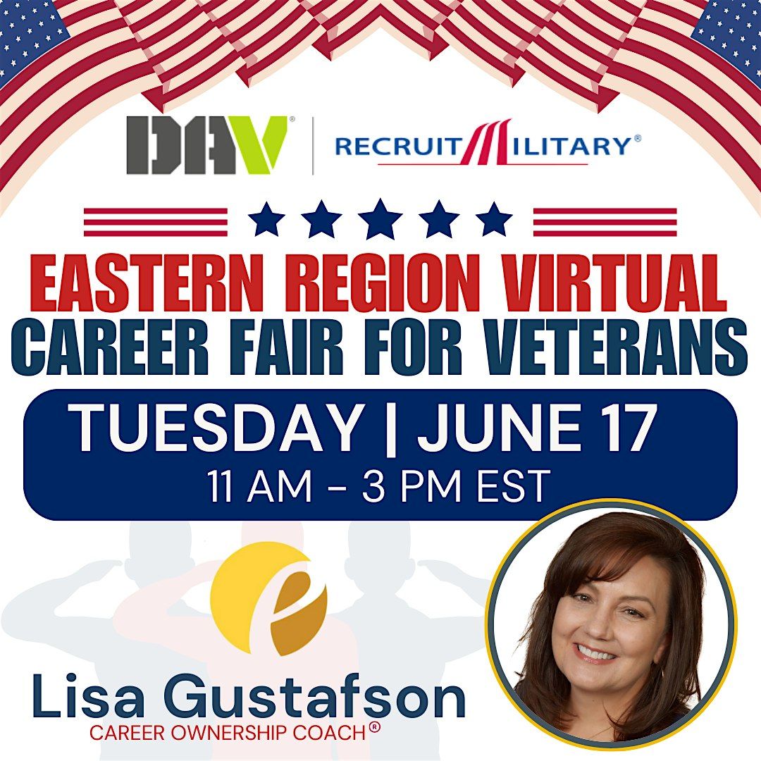 Eastern Region Virtual Career Fair for Veterans, 17 June | Online Event | AllEvents