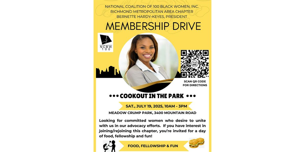 NCBW RMAC Membership Drive, 19 July | Event in Glen Allen | AllEvents
