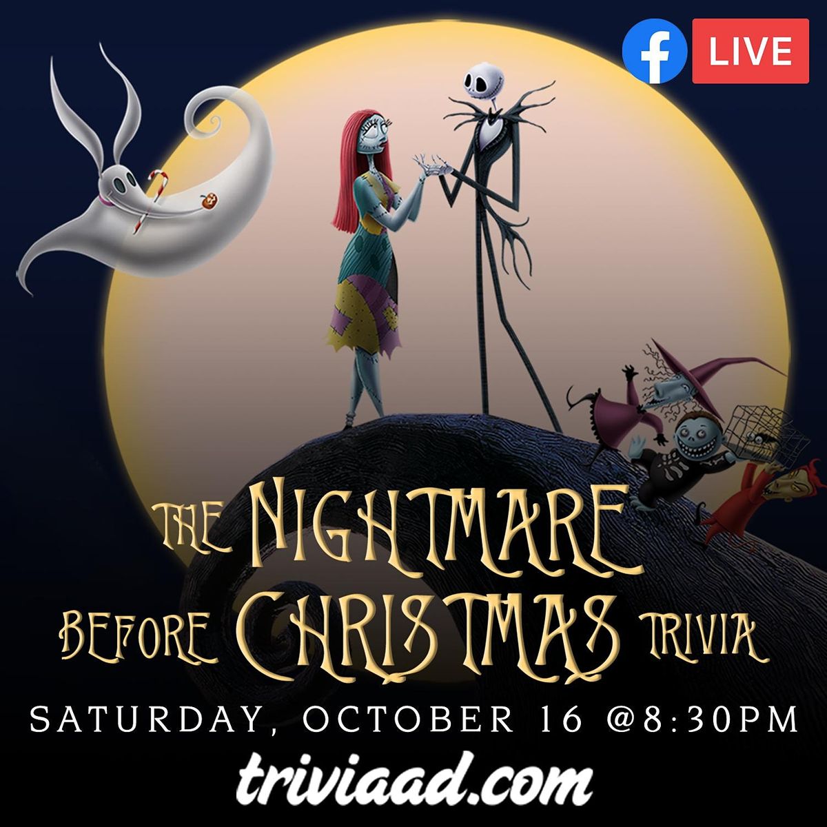 The Nightmare Before Christmas Trivia Via Facebook LIVE October 16 