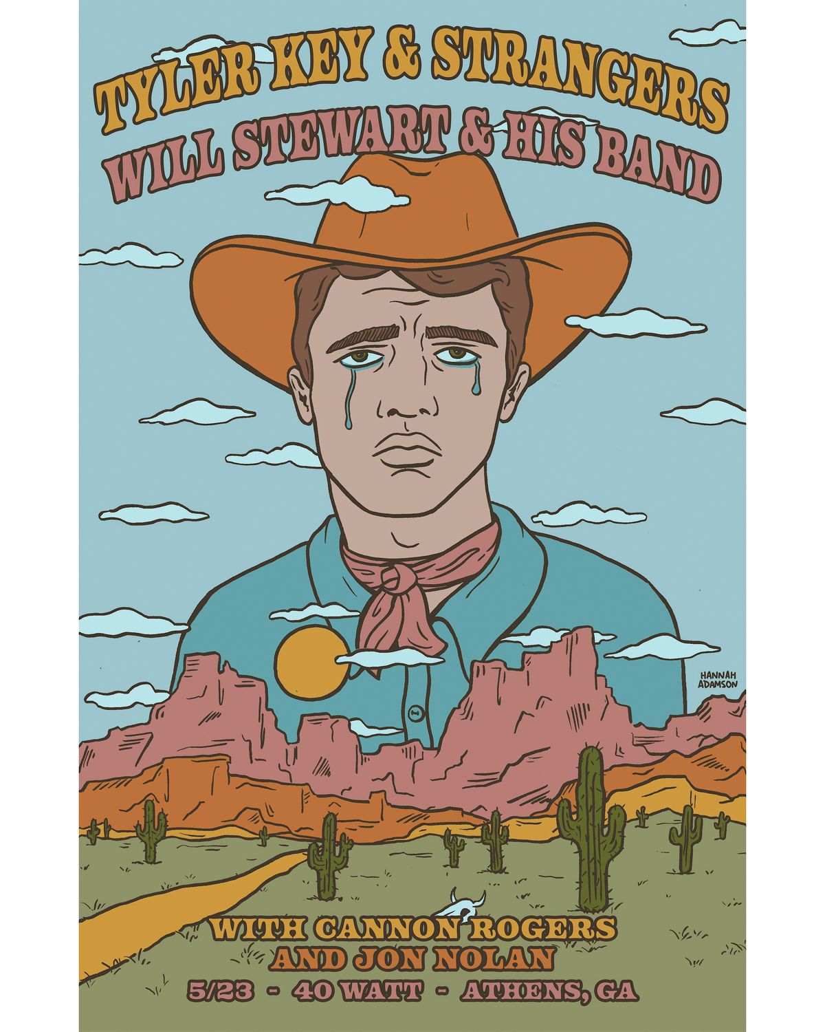 Tyler Key & Strangers - Will Stewart & his Band - Cannon Rogers - Jon Nolan, 23 May | Event in Athens