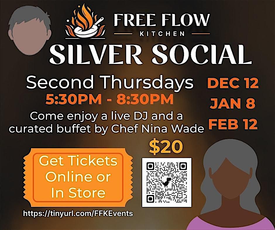 Silver Social @ Free Flow Kitchen, 11 December | Event in Evanston | AllEvents
