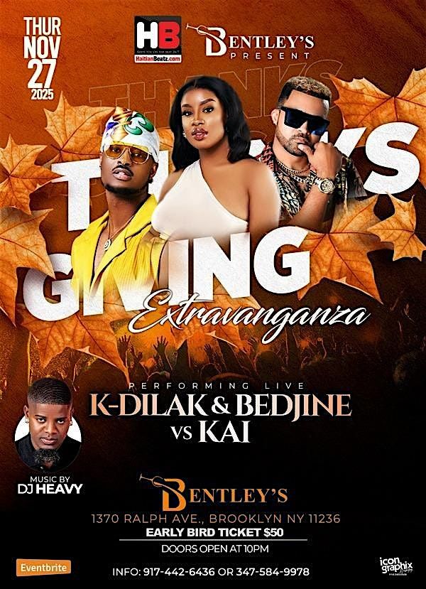 Thanksgiving Showdown: Bedjine & Kadilak vs KAÏ, 27 November | Event in Brooklyn | AllEvents