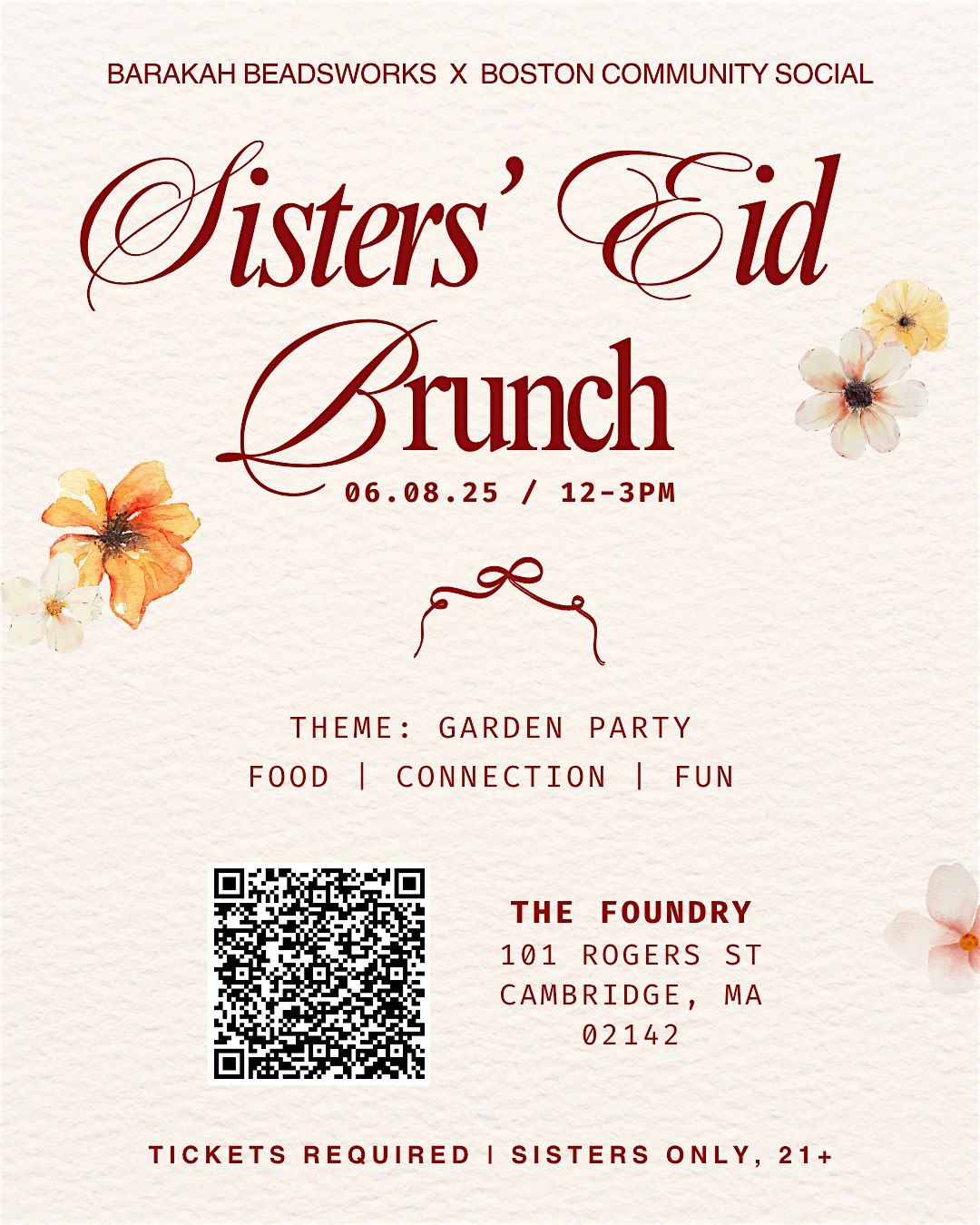 Sisters' Eid Brunch, 8 June | Event in Cambridge | AllEvents