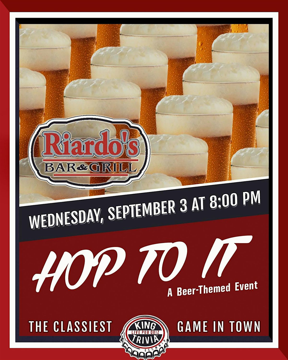Beer Themed Trivia Night at Riardo's, 3 September | Event in New Castle | AllEvents
