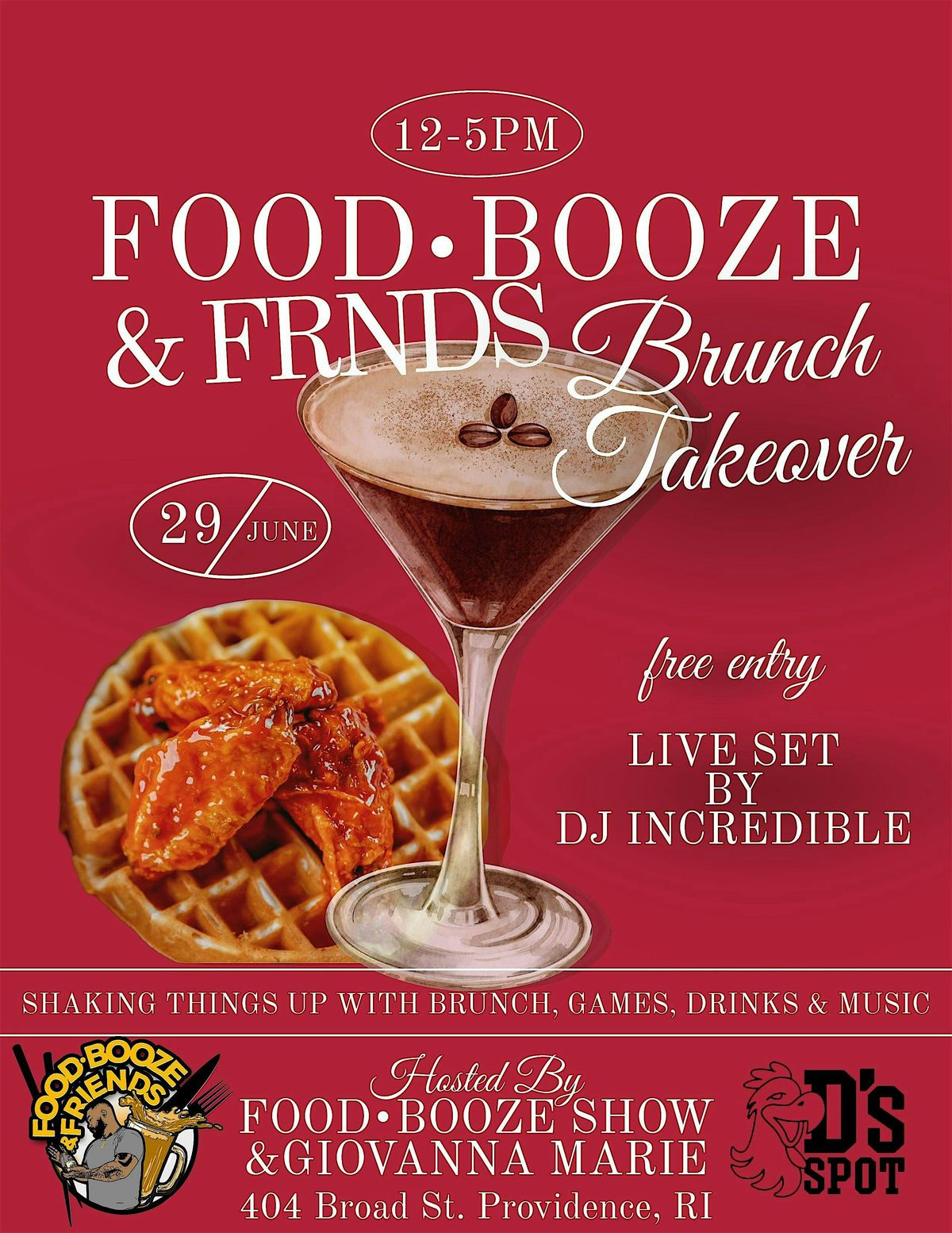 Food • Booze Show Brunch Takeover, 29 June | Event in Providence | AllEvents