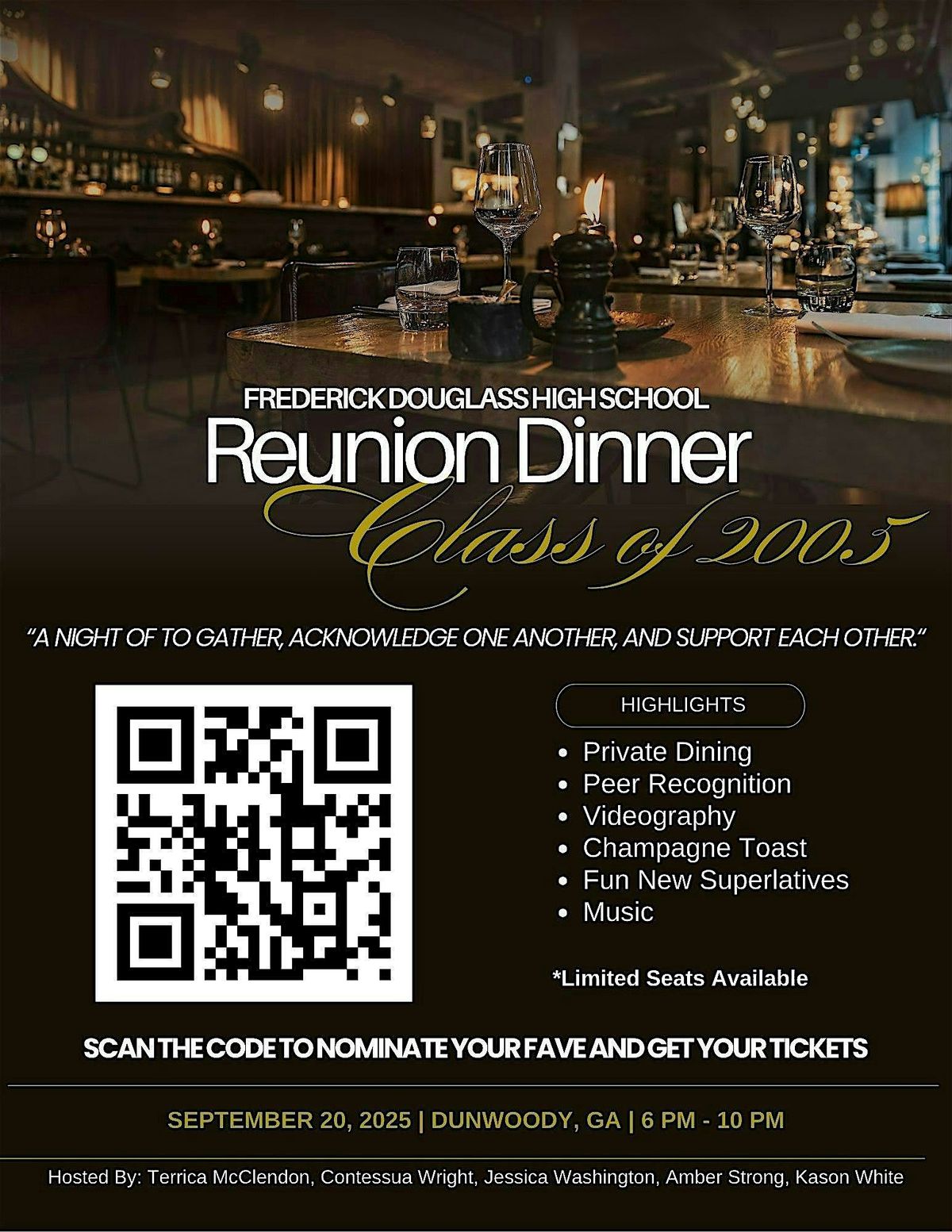 Frederick Douglass High School, Class of 2005 Reunion Dinner, 20 September | Event in Dunwoody | AllEvents