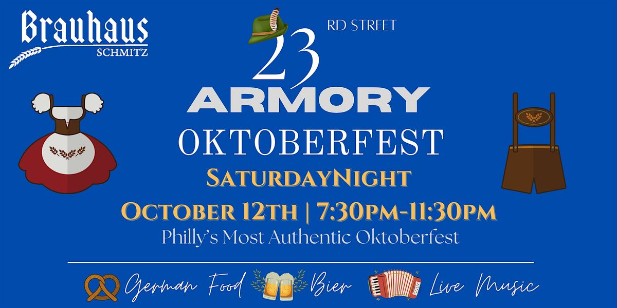 Saturday Night - 23rd Street Armory Oktoberfest, 11 October | Event in Philadelphia | AllEvents