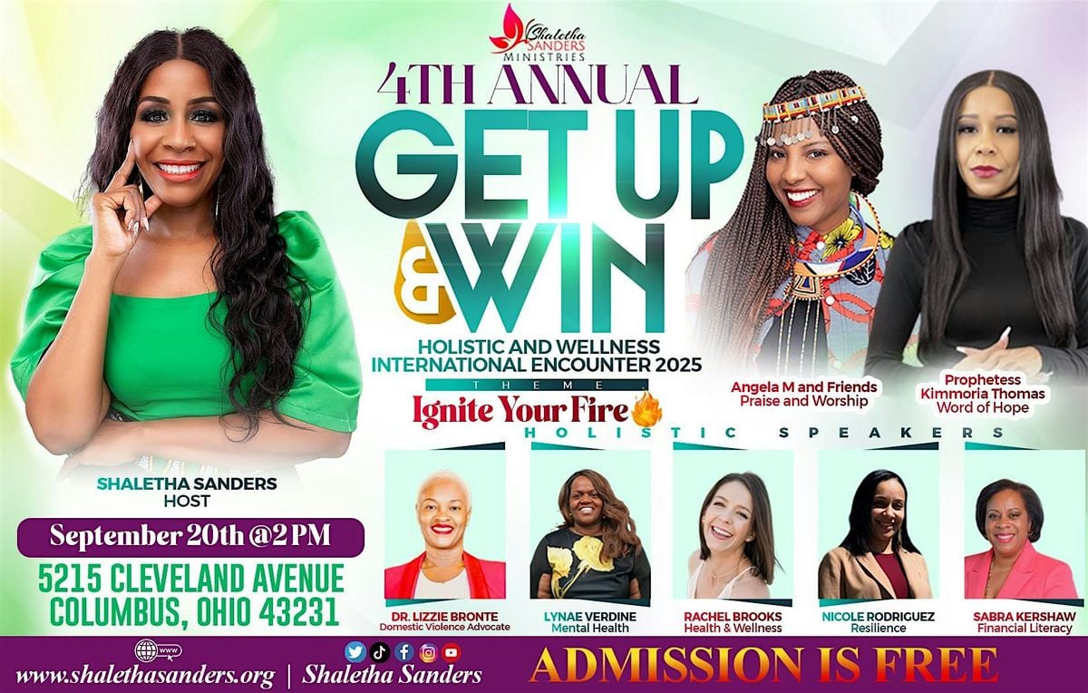 Get Up and Win Holistic Wellness International Encounter 2025, 20 September | Event in Columbus | AllEvents