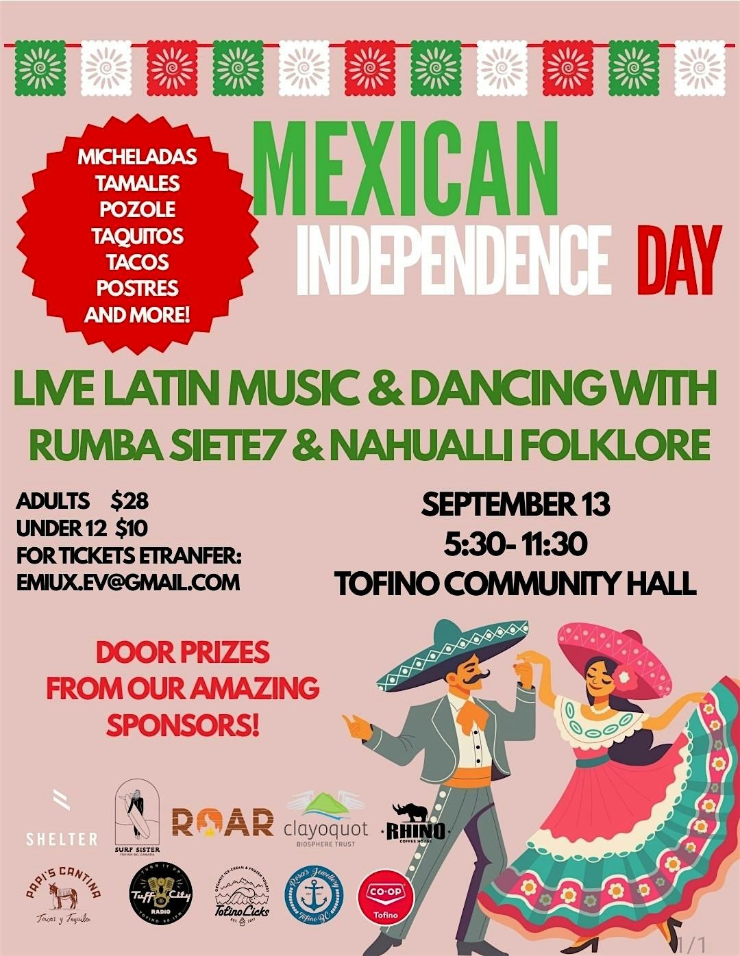 Mexican Independence Day in Tofino, 13 September | Event in Tofino | AllEvents