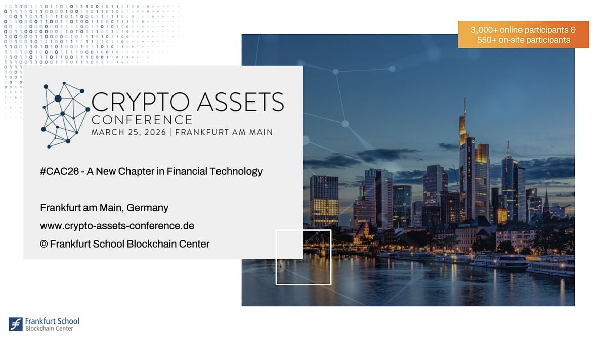 CRYPTO ASSETS CONFERENCE 2026 - #CAC26, 25 March | Event in Frankfurt am Main | AllEvents