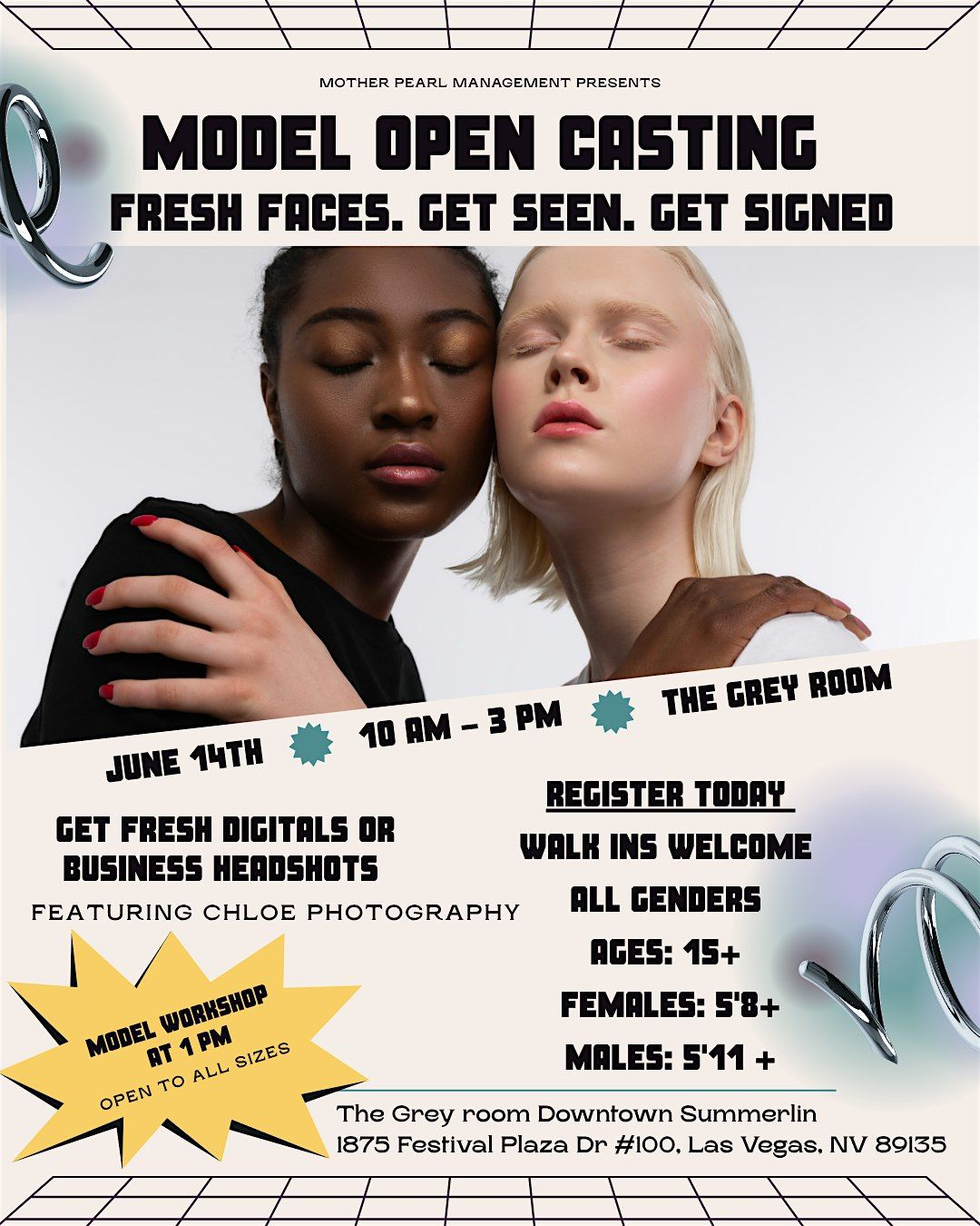 Agency Model Call Las Vegas: Get Scouted & Shot!, 14 June | Event in Las Vegas | AllEvents