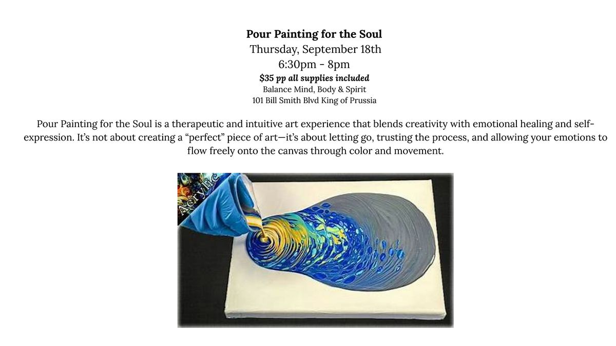 Pour Painting for the Soul, 18 September | Event in King of Prussia | AllEvents