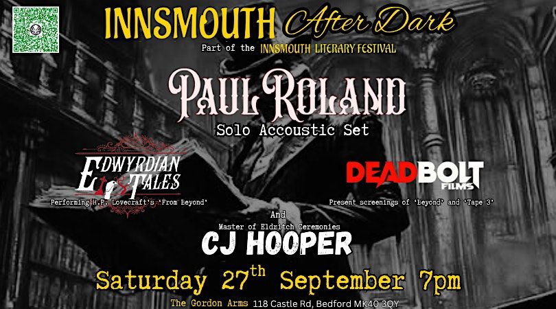 Innsmouth After Dark with Paul Roland, 27 September | Event in Bedford | AllEvents