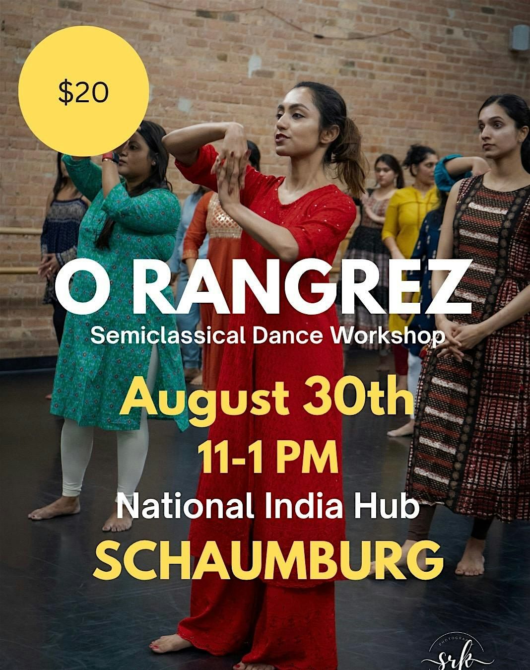 NAACHCHICAGO SEMI-CLASSICAL DANCE WORKSHOP (SCHAUMBURG), 30 August | Event in Schaumburg | AllEvents