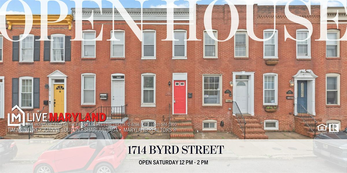 OPEN HOUSE | 1714 Byrd Street |Historic Federal Hill | Event in Baltimore | AllEvents