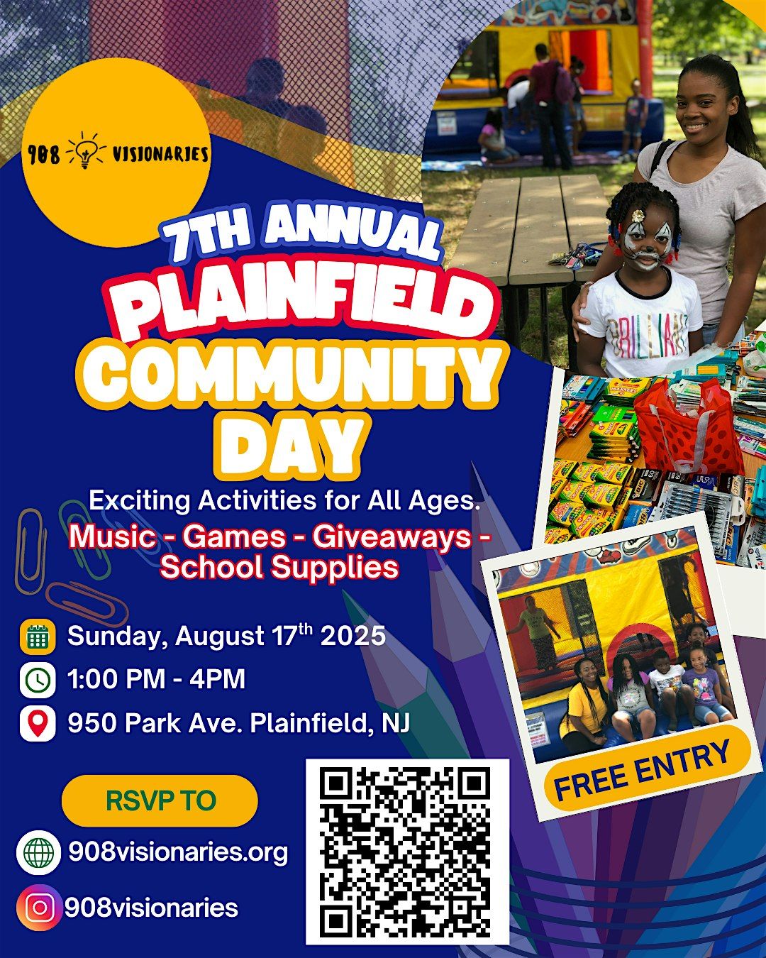 908 Visionaries 7th Annual Plainfield Community Day!, 17 August | Event in Plainfield | AllEvents