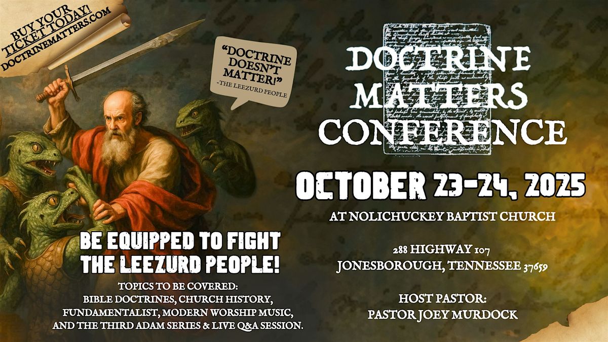 Doctrine Matters - Tennessee Conference 2025, 23 October | Event in Jonesborough | AllEvents