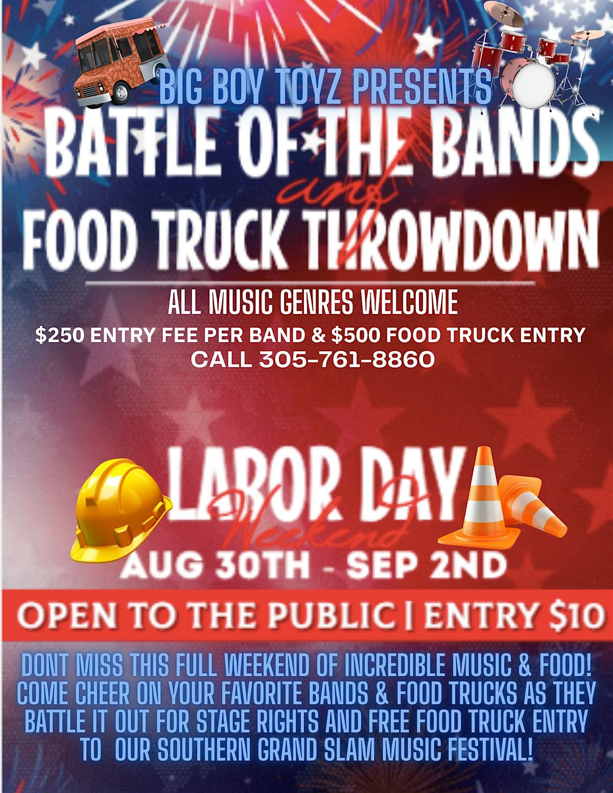 Big Boy Toyz  Battle Of The Bands& Food Truck Throwdown, 29 August | Event in Port Charlotte | AllEvents