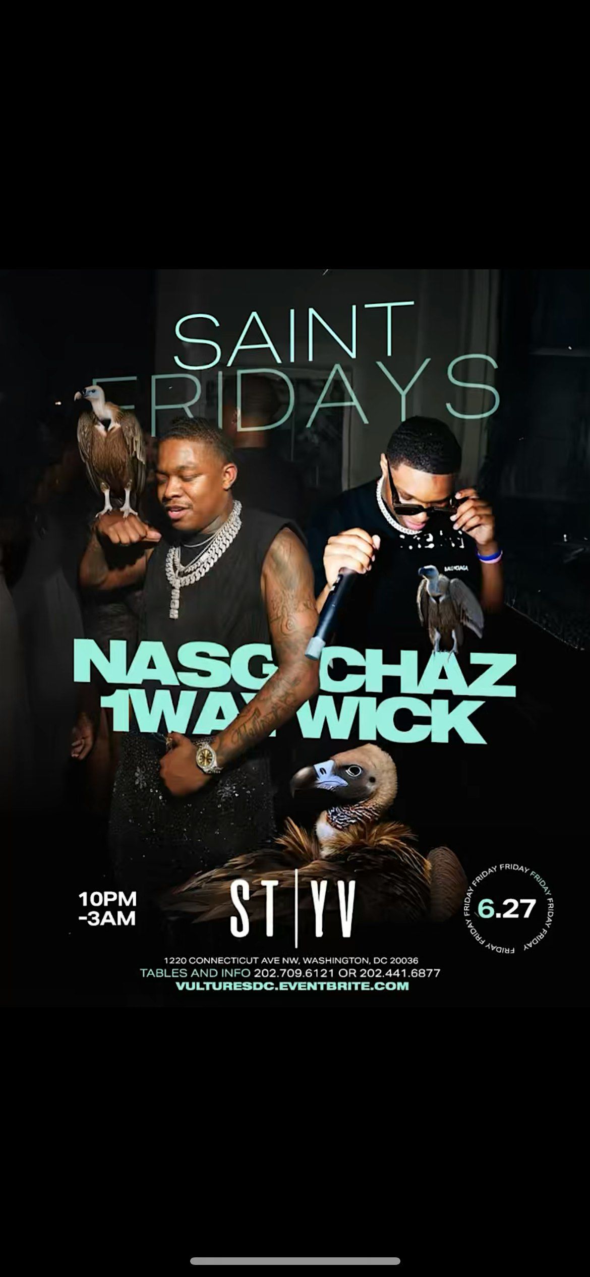 Vultures Invasion Hosted By NASG Chaz & 1WayWick at St Yves DC, 27 June | Event in Washington | AllEvents