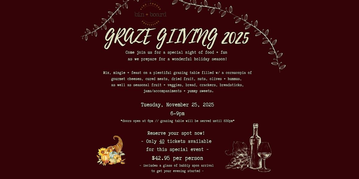 GrazeGiving 2025 | Event in Brandon | AllEvents