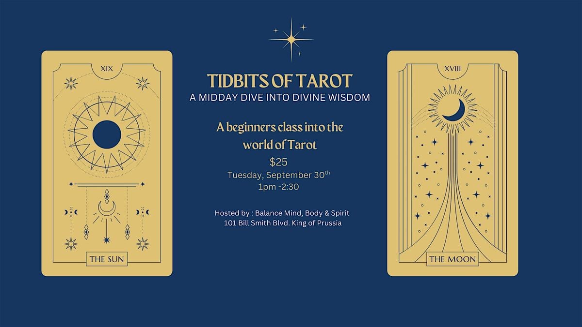 Tidbits of Tarot - A beginners guide, 30 September | Event in King of Prussia | AllEvents